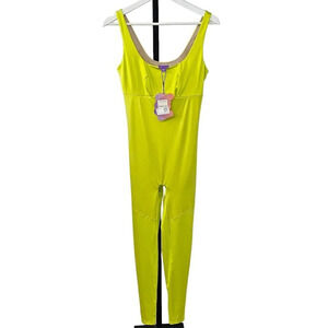 Yitty Lizzo  Headliner Shaping Catsuit Size Medium Limelight Shine NWT